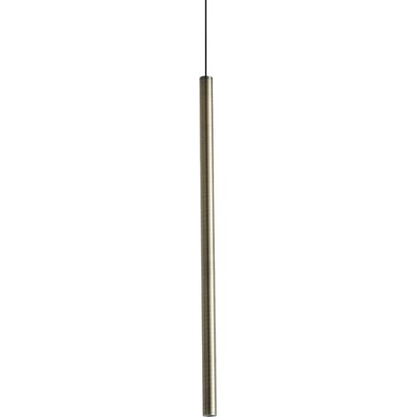Ideal Lux LOOK Suspension extra-plate de 40 cm en laiton, 1 LED 220 lm 3000 K