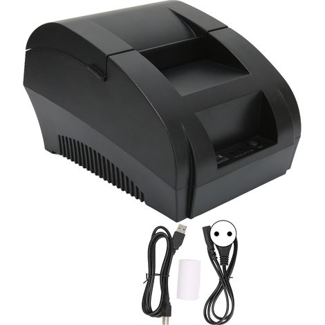 Imprimante thermique 90mm/s haute résolution, design compact et vitesse d'impression rapide, compatible 100V-240V avec prise UE