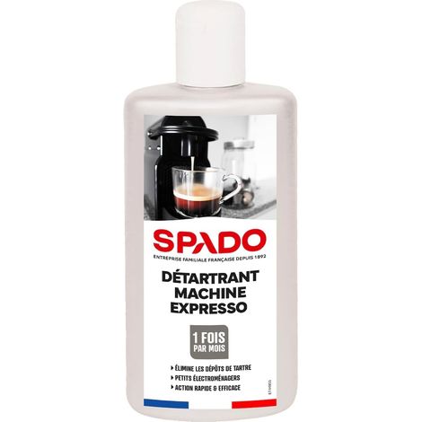 Détartrant machine expresso - Elimine le tartre - Convient pour les cafetières et bouilloires - 96,8% ingrédients naturel - Contact alimentaire - 250 ML - Fabriqué en France (1/5)