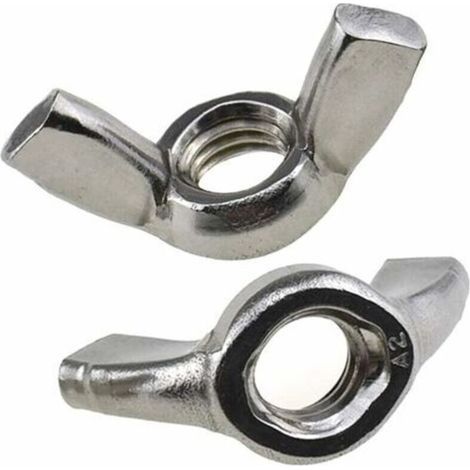 M8 Wing Nuts (Pack of 25) Zinc Plated for Bolts and Fasteners - Heavy Duty Fasteners Certified Standard ISO965 DIN315 M8 (19mm x 38mm) (1/5)
