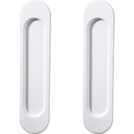 Poignées Adhésives pour Porte Coulissante – 2 Pièces, Blanc Mat (1/5)