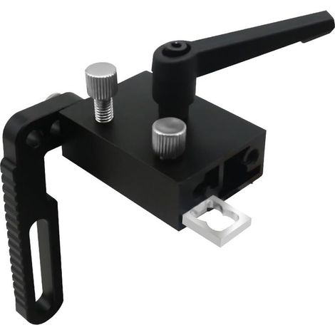 Butée de rail d'onglet type 75, limiteur de rainure en T, positionneur de rail en T en alliage d'aluminium, butée de rail d'onglet pour le travail du bois (1/4)