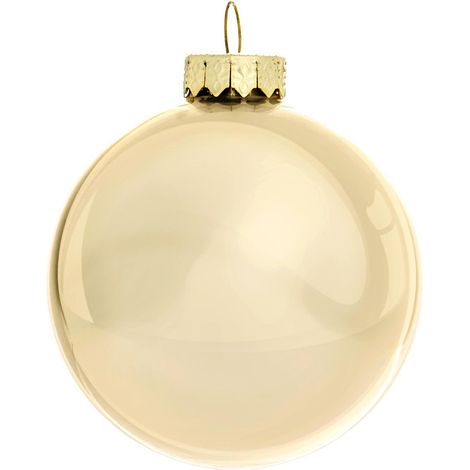 ARPIMEX Box 12 Sfere Natale Vetro D 10 Cm Champagne