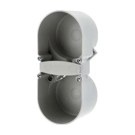 BERKER 09191502 BERÜHRUNGSSCHUTZDOSE 2FACH INTEGRO EINSÄTZE GRAU