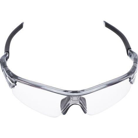 Lunettes de cyclisme, lunettes de soleil pour vélo, résistantes à la poussière et aux UV, grises et noires.