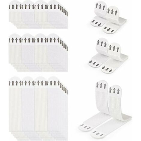36 Paires (72 Bandes) Languettes Accroches Tableaux sans Percer Bandes de Suspension pour Photos Languettes Accroches Bandes AdhéSives Tableaux Fixation sans Dommage Bandes de Cadre Mural (1/5)
