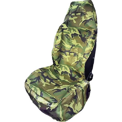 HP Autozubehör 19333 Sitzschoner Camouflage Werkstattschoner  Polyester Camouflage Grün Beifahrersit