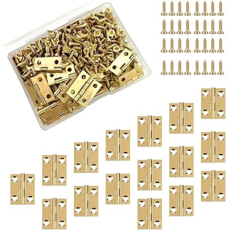 Mini Brass Hinges Miniature Hinge Accessories (1/5)