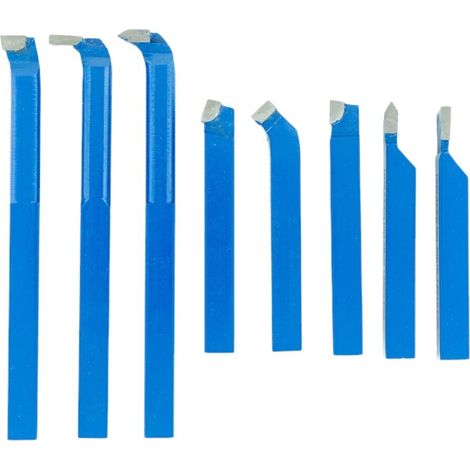 Mw Tools – Jeu de 8 outils de tournage en carbure soudé – Queue 12x12 mm – Usinage acier jusqu'à 600 N/mm² – DBST0812 (1/2)