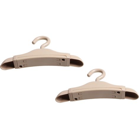 Cintre rétractable réglable universel pour voiture, crochet de suspension portable, support de vêtements, couleur beige (1/3)