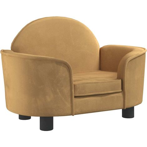 Hundebett Braun 66x40x45 cm Samt vidaXL (1/5)