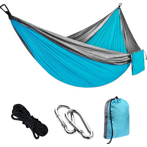Hamac d extérieur en nylon parachute simple double pour le (1/5)