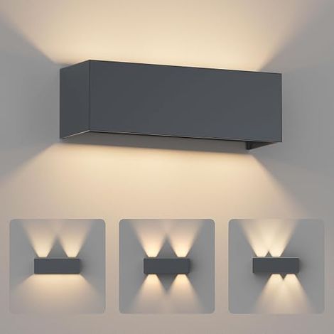 Outdoor LED Wall Light 30W, 3000K, IP65 Outdoor Wall Lamp, Wall Light, Adjustable Beam, Home Wall Light, Suitable for Indoor and Outdoor, Anthracite (1/5)