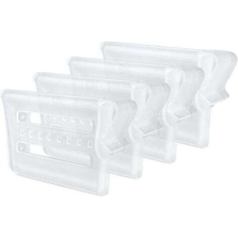 4-Piece Refrigerator Dividers, Adjustable Refrigerator Organizer Dividers, Plastic Drawer Dividers Keep Shelves Tidy for Kitchen, Office, and Kitchen