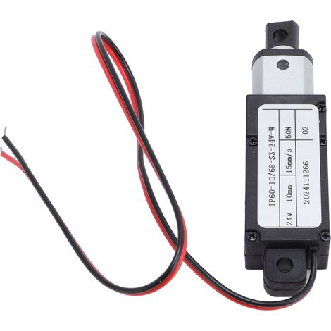 Mini actionneur linéaire électrique, poussée de 50 N, course de 10 mm, vitesse de déplacement linéaire de 15 mm/s (1/5)