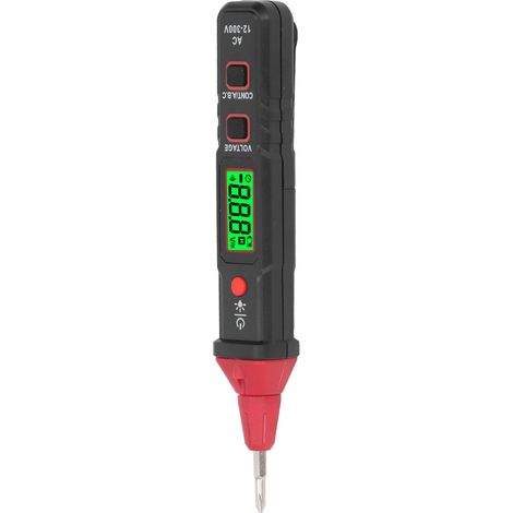 Testeur de tension 12-300V CA, détection NCV et séquence de phase, écran LCD, stylo détecteur de tension avec alerte sonore et lumineuse (1/5)
