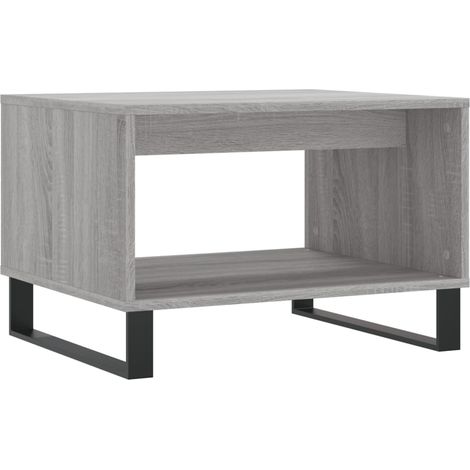 Table basse sonoma gris 60x50x40 bois d'ingénierie (1/5)