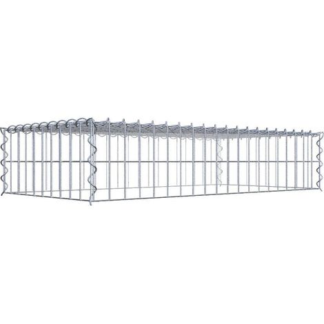 Gabiondeco - Gabion - Element de prolongation en hauteur 100 cm x 20 cm x 50 cm (L x H x P). maille 5 x 10 cm. Spirale. Attention : il manque une grille - Made in Ger... (1/5)