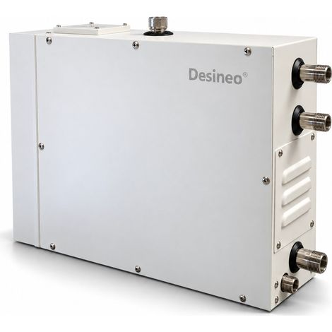 Desineo – Générateur de vapeur 12kW pour hammam professionnel – Vidange automatique – Efficacité hydrique 6-9L/h – Contrôle de température 35-60°C