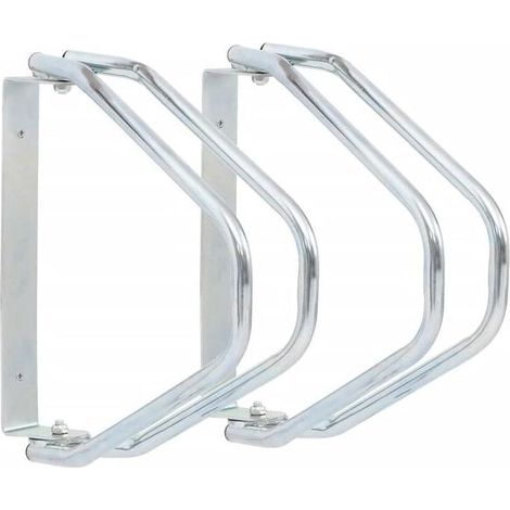 Supports muraux pour vélos, lot de 2, acier galvanisé (1/5)