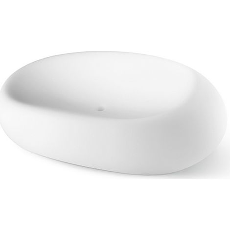 Poltrona sofa "Boom" struttura in polietilene per esterno -Bianco (1/4)