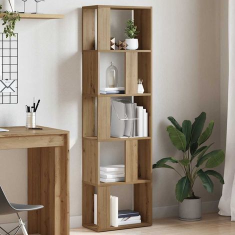 vidaXL Libreria Rovere Artigianale 45x24x159 cm Legno Multistrato