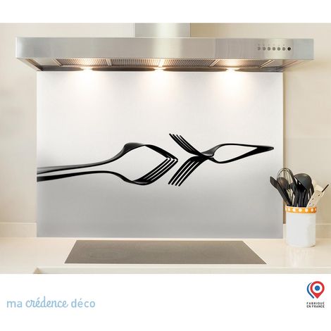 Fond de hotte : Couverts 3 - Verre trempé - 70 cm - 60 cm (1/5)