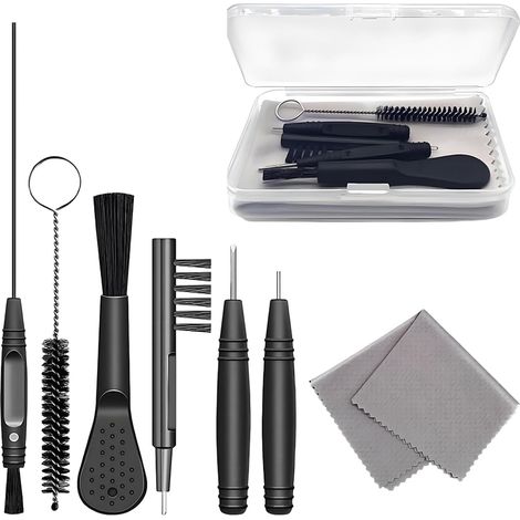 Lot de 8 Accessoires De Nettoyage Pour Appareils Auditifs,Kits De Nettoyage Pour Appareils Auditifs,Outils De Nettoyage Pour Prothèses Auditives,Outils De Nettoyage Pour Appareils Auditifs (1/5)