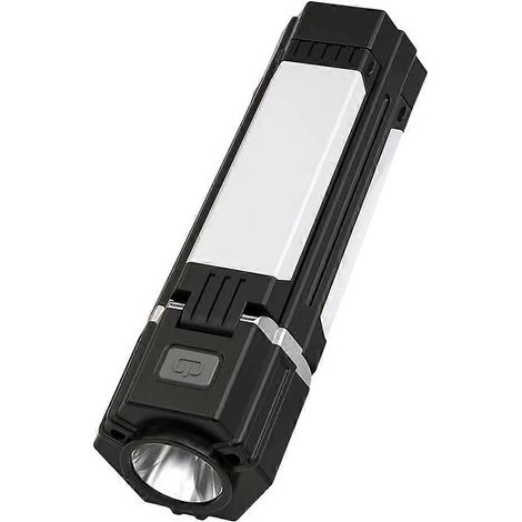 Lampe de travail portable 3000 mAh pour le camping, rechargeable par USB et réglable. Lampe de réparation et d'avertissement. (1/5)