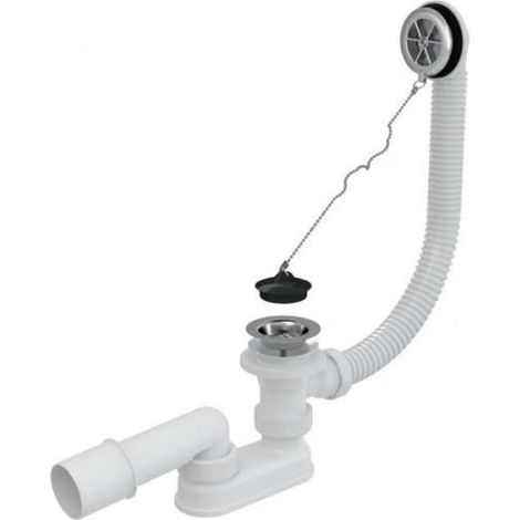 Alca - Desagüe de bañera 570 mm, con rebosadero, cromado A501 (1/2)