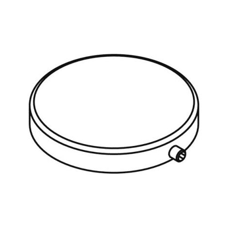Rosace de protection, diamètre 80 mm, polyamide, blanc signalisation