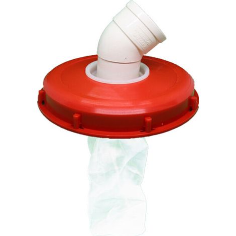 Couvercle de Réservoir IBC avec Filtre en Nylon Lavable pour Réservoir d'eau de Pluie IBC 1000 litres,Filtre À Couvercle IBC Accessoires de Réservoir IBC,Filtre à Eau de Pluie en Nylon (245mm 45 degré (1/5)