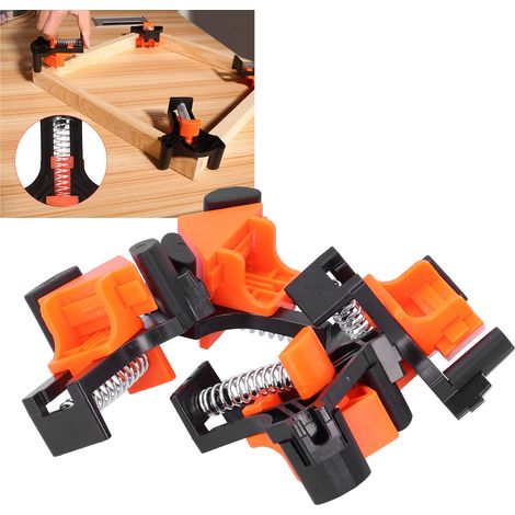 4 Pièces Fixateurs d'Angle Droit pour Menuiserie Installateurs d'Outils de Maison - KZQ (1/5)
