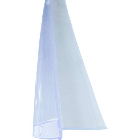 Joint de douche à lèvre abrasive 100 cm – Profilé de rejet d'eau en PVC – Compatible verre 6 mm – Résistant aux UV et moisissures (1/5)