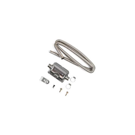 Lntyq Silencieux d'échappement de 120 cm,Silencieux de Tuyau en Acier Inoxydable pour Les appareils de Chauffage Diesel à air de stationnement,kit de Chauffage (1/4)