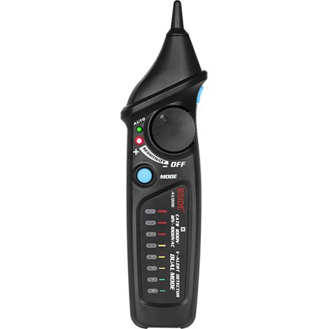 Berührungsloser Spannungsprüfer in Stiftform, automatischer/manueller Dualmodus, akustischer und optischer NCV-Alarm.