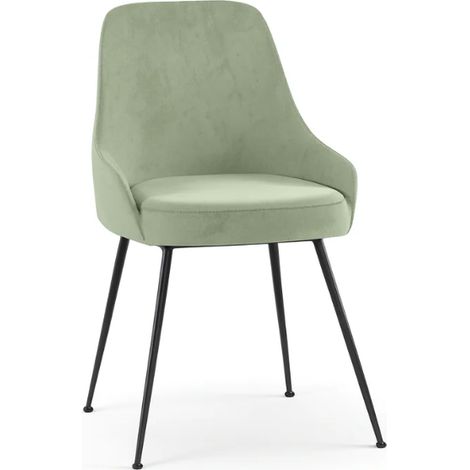 Andromeda,  Sedia in microfibra Verde acqua (48.5cm X 49.5cm H. 80cm)  Duzzle (1/5)