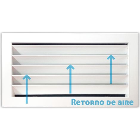 Rejilla de ventilación retorno blanco 400x400 mm 400x400 mm