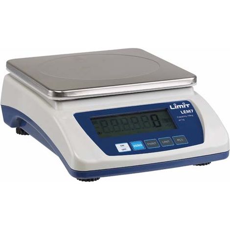 Balance de table digital avec plateau de pesée en acier inoxydable 180x170 mm 5 kg Limit LEM750