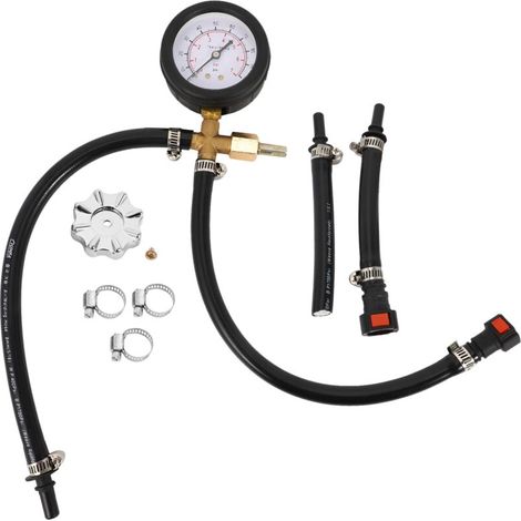 Manometer für die Kraftstoffeinspritzpumpe, angeschlossen an ein Steuergerät mit Ventil (0-100 PSI) (1/4)