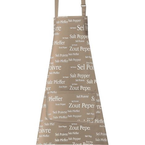 Tablier de Cuisine en Coton Salt & Pepper avec Boucle de Réglage et Grande Poche - PANGIVO (1/2)