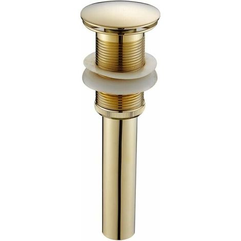 VURAHOME - Bonde de lavabo pop up en acier inoxydab de qualité supérieure et laiton sans trop-pin. (1/5)