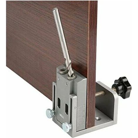 Gabarit De Perçage À Poches 15 Degrés, Guide De Menuiserie Pour Perceuse Bois, Localisateur Précis Pour Assemblage (1/4)