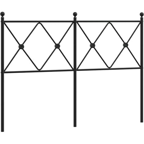 Maison Exclusive - Cabecero de repuesto de metal negro 120 cm (1/5)