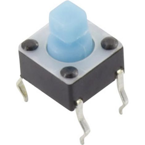 TRU COMPONENTS YST-1102T Drucktaster 12 V/DC 0.05 A 1 x Aus/(Ein) tastend (L x B) 6 mm x 6 mm 1 St