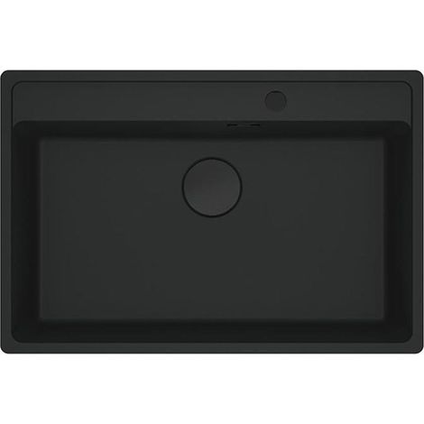Franke Einbaubecken Maris MRG 210-72 A Fragranit flächenbündig einbaubar, Black Matt - Black Collection, Handbedienung (1/3)