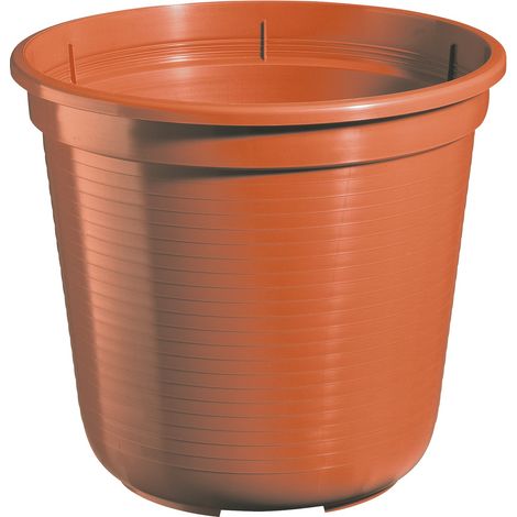 Geli – Pot de fleurs STANDARD – Terracotta, plastique PP, Ø 40 cm, 26,5 l
