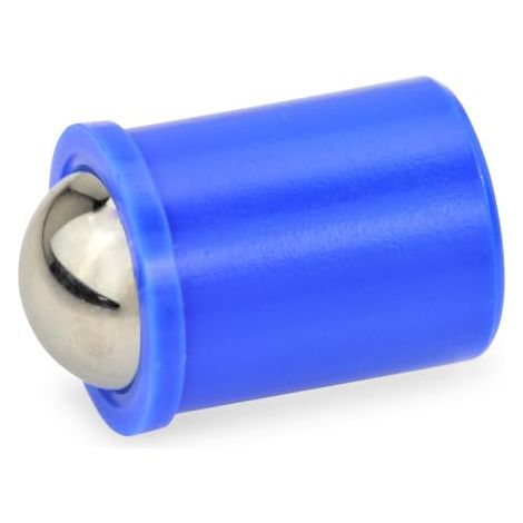 Ganter Normelemente GN 614-3-KU 614-3-KU-Spingi a Molla per pressatura, Manicotto: plastica Sfera: Acciaio Inossidabile, Durchmesser d: 3mm, Set di 15 Pezzi (1/3)