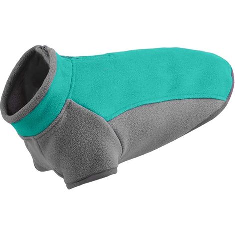 Pull polaire pour chien, bleu et gris chaud, taille M
