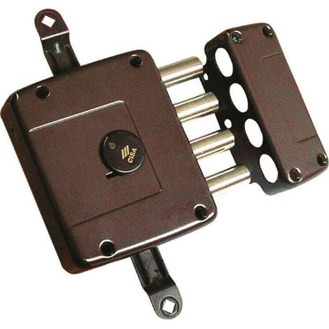 1PZ SERRATURA LEGNO APPLICARE D/M 4M TRIP. SENZA ASTE ART. 57162 E.60 DX (1/2)